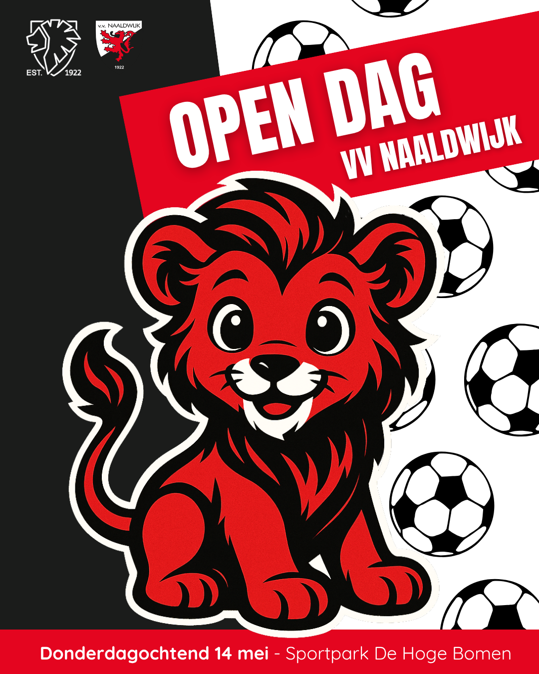 Open dag bij VV Naaldwijk: donderdagochtend 14 mei